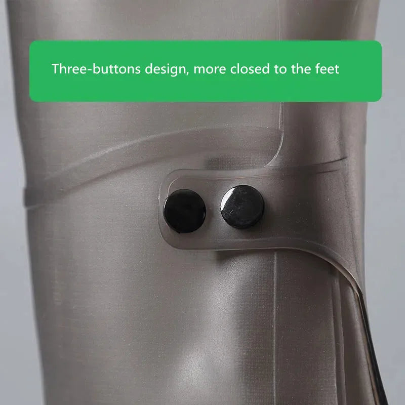 1 Pair Waterproof Rain Shoe Covers – High Cylinder, Wear-Resistant, Lightweight Overshoes for Men & Women Rain Protection