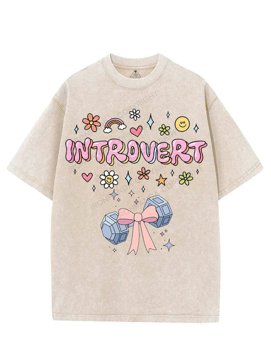Introvert VINTAGE GYM SHIRT