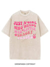 JUST A GIRL WHO NEEDS HER LITTLE SNAGKY SNACKS VINTAGE GYM SHIRT