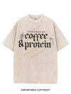 POWERED BY COFFEE & PROTEIN VINTAGE GYM SHIRT