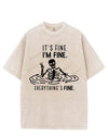 IT'S FINE I'M FINE EVERYTHING'S FINE VINTAGE GYM SHIRT