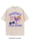 COCKTAILS ARE MY COOL DOWN VINTAGE GYM SHIRT
