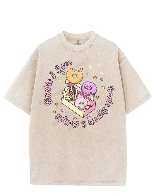 CARBIE I LOVE CARBS DONUTS & DELIGHT VINTAGE GYM SHIRT