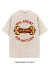 WILL SPRINT FOR HOTDOGS VINTAGE GYM SHIRT