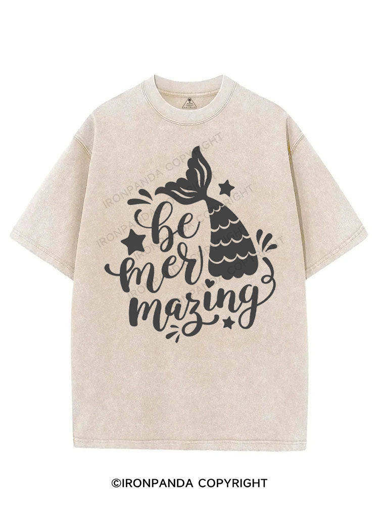 BE MER-MAZING VINTAGE GYM SHIRT