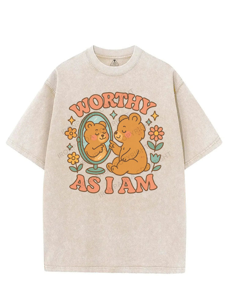 WORTHY AS I AM VINTAGE GYM SHIRT