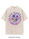 LIFE IS GOOD PAIN OR SHINE VINTAGE GYM SHIRT