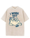 I WORK OUT VINTAGE GYM SHIRT