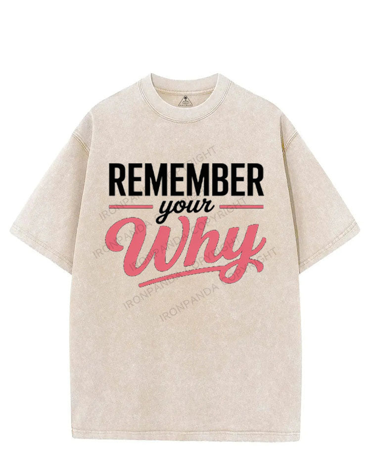 REMEMBER YOUR WHY VINTAGE GYM SHIRT