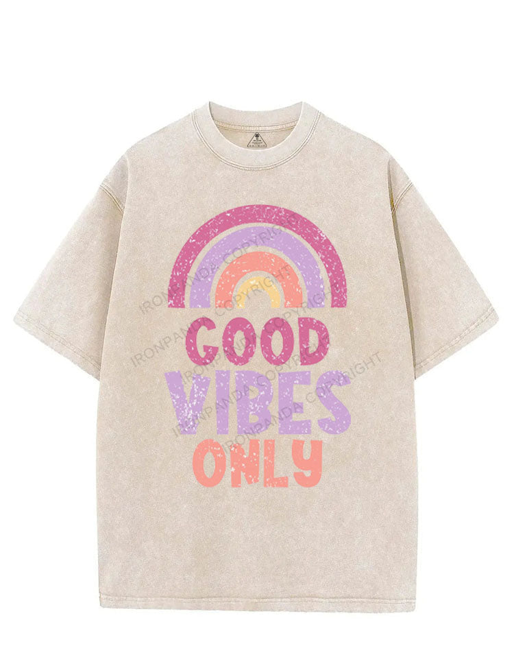 GOOD VIBES ONLY VINTAGE GYM SHIRT