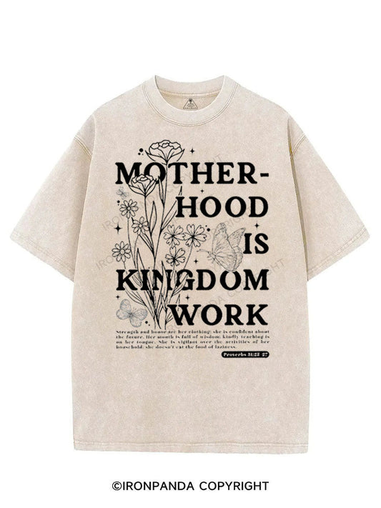 MOTHERHOOD IS KINGDOM WORK VINTAGE GYM SHIRT