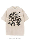 MOSTLY SWEET ALWAYS SASSY VINTAGE GYM SHIRT