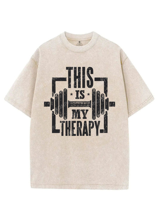 THIS IS MY THERAPY VINTAGE GYM SHIRT