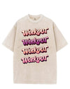 WORKOUT WORKOUT VINTAGE GYM SHIRT
