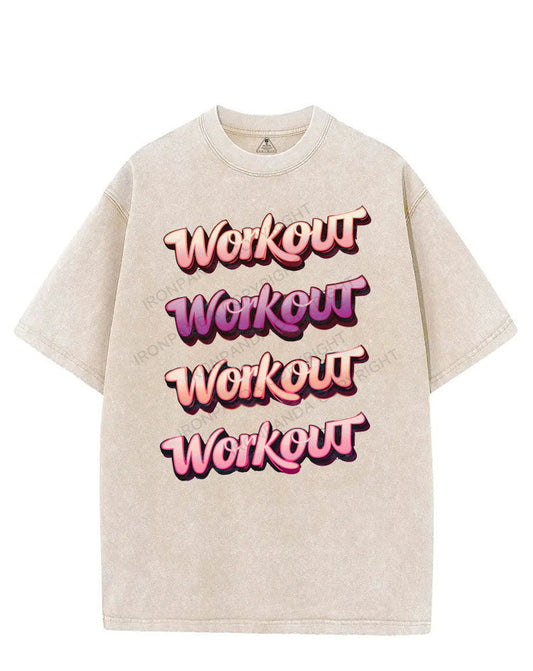 WORKOUT WORKOUT VINTAGE GYM SHIRT
