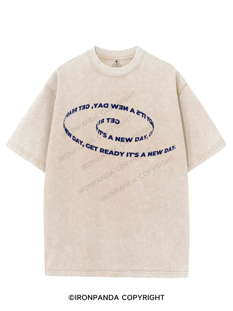 GET READY IT'S A NEW DAY VINTAGE GYM SHIRT