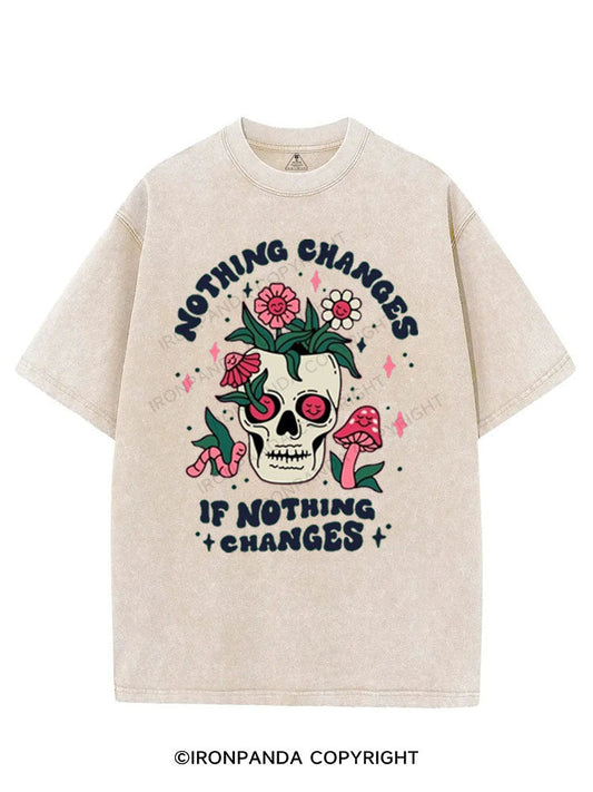 NOTHING CHANGES IF NOTHING CHANGES VINTAGE GYM SHIRT