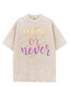 NOW OR NEVER VINTAGE GYM SHIRT