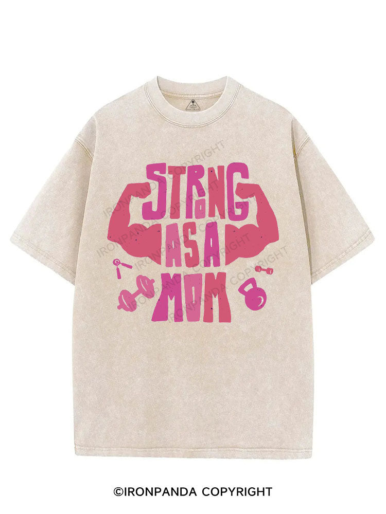 STRONG MOM VINTAGE GYM SHIRT
