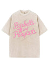 BARBELLS AND PONYTAILS VINTAGE GYM SHIRT