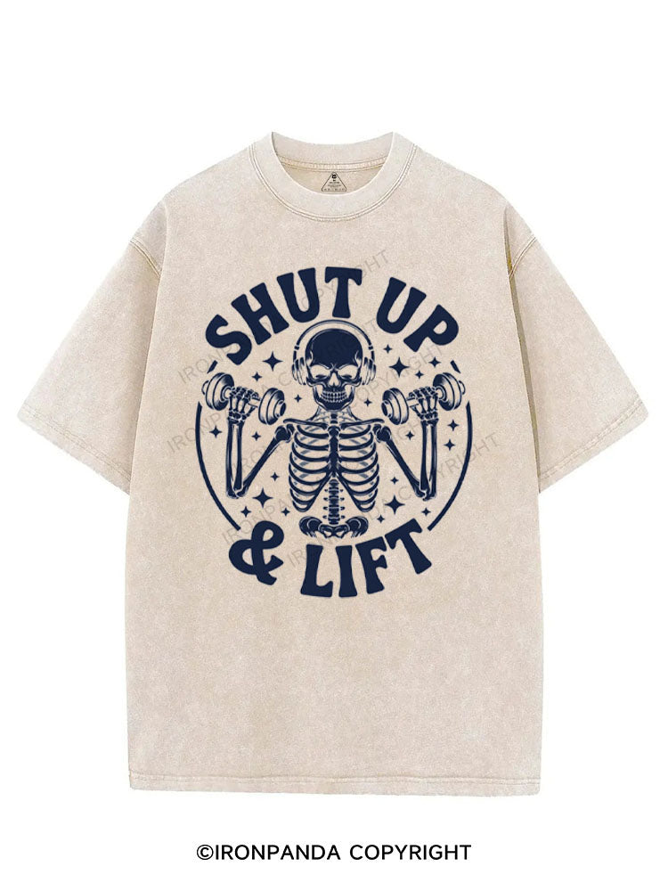 SHUT UP & LIFT VINTAGE GYM SHIRT