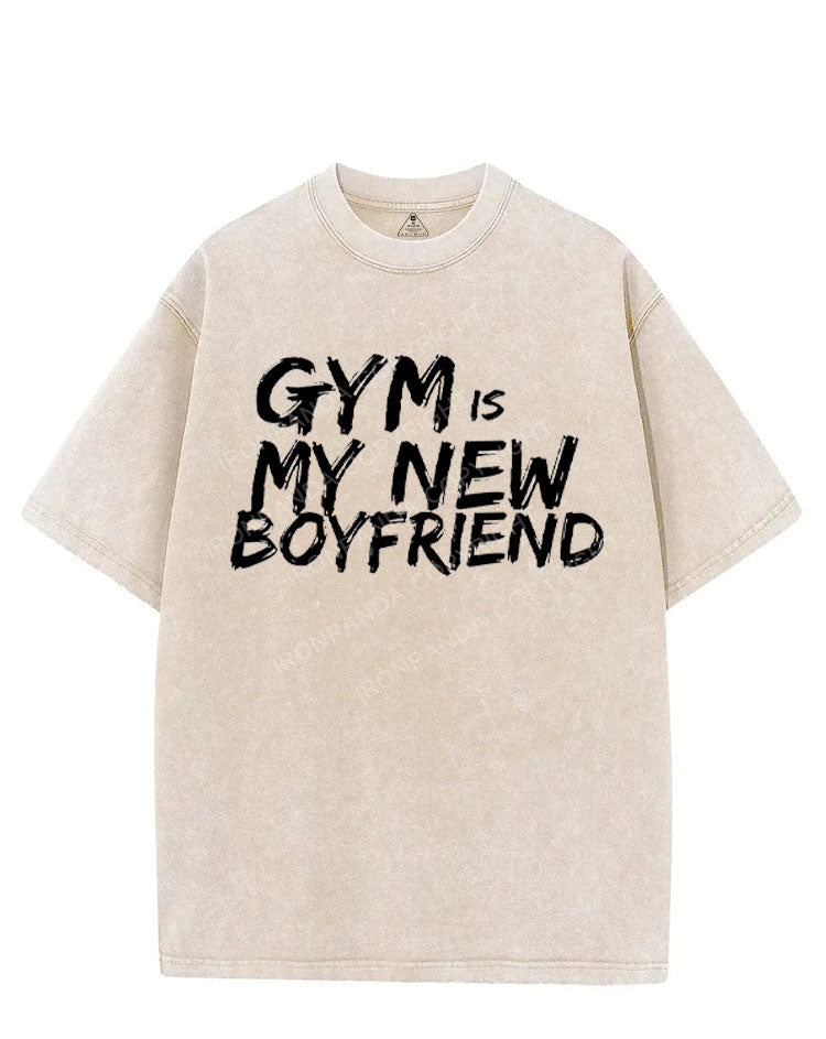 GYM IS MY NEW BOYFRIEND VINTAGE GYM SHIRT