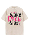 WAKE PRAY SLAY VINTAGE GYM SHIRT