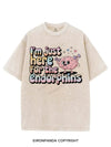 I'M JUST HERE FOR THE ENDORPHINS VINTAGE GYM SHIRT