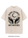 BURN CALORIES NOT WITCHES VINTAGE GYM SHIRT