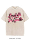 BARBELLS AND PONYTAILS VINTAGE GYM SHIRT