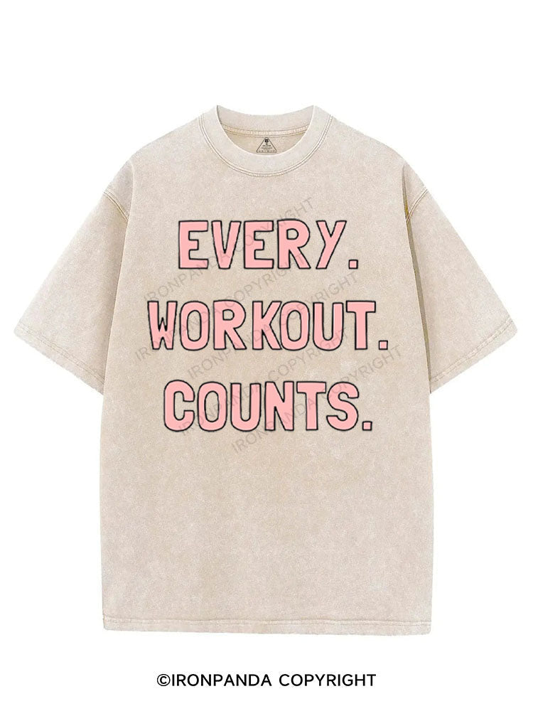 EVERY WORKOUT COUNTS VINTAGE GYM SHIRT