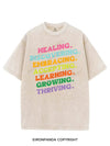 HEALING DISCOVERING EMBRACING ACCEPTING LEARNING GROWING THRIVING VINTAGE GYM SHIRT