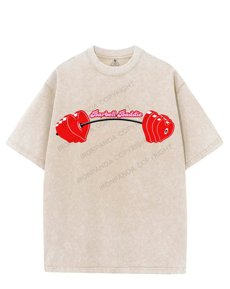 BARBELL BADDIE VINTAGE GYM SHIRT