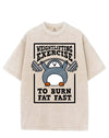 WEIGHTLIFTING EXERCISE TO BURN FAT FAST VINTAGE GYM SHIRT