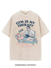 GYM IS MY THERAPY DONUTS ARE MY COPAY VINTAGE GYM SHIRT