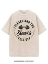 I FLEXED AND THE SLEEVES FELL OFF VINTAGE GYM SHIRT