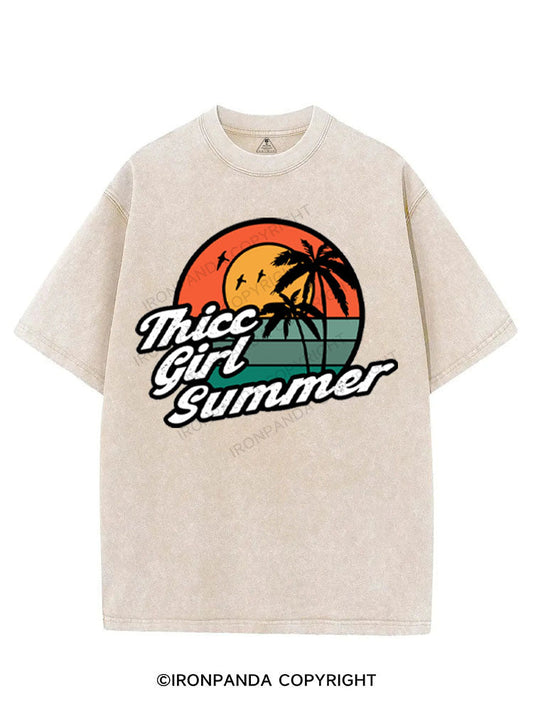 THICC GIRL SUMMER VINTAGE GYM SHIRT