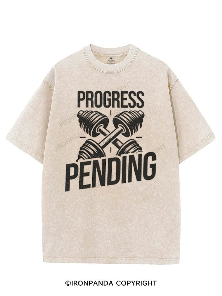 PROGRESS PENDING VINTAGE GYM SHIRT