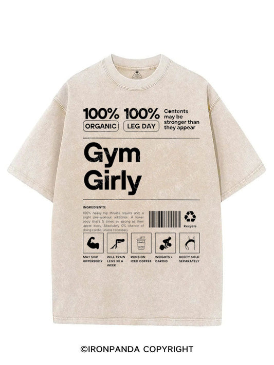 GYM GIRLY VINTAGE GYM SHIRT