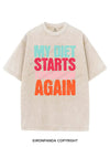 MY DIET STARTS TOMORROW AGAIN VINTAGE GYM SHIRT