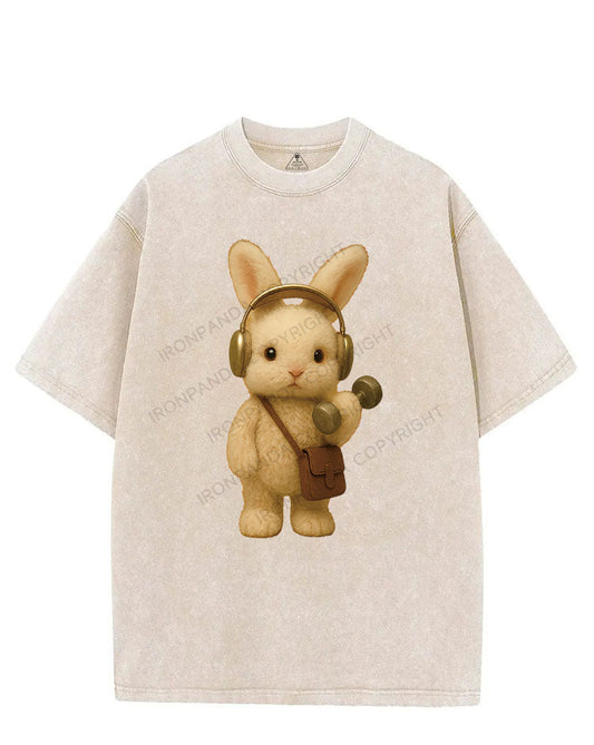 MUSCLE BUNNY MUSIC VINTAGE GYM SHIRT