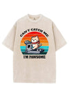 CAN'T CATCH ME I'M PAWSOME VINTAGE GYM SHIRT
