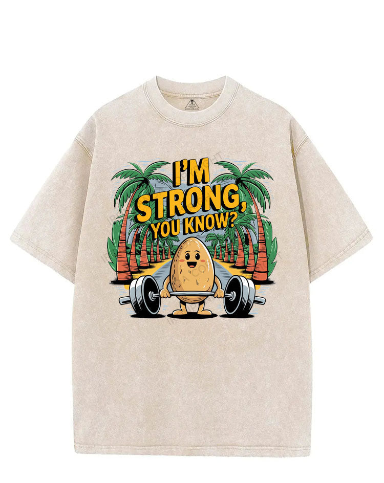 I'M STRONG, YOU KNOW? VINTAGE GYM SHIRT