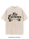 NO EXCUSES VINTAGE GYM SHIRT