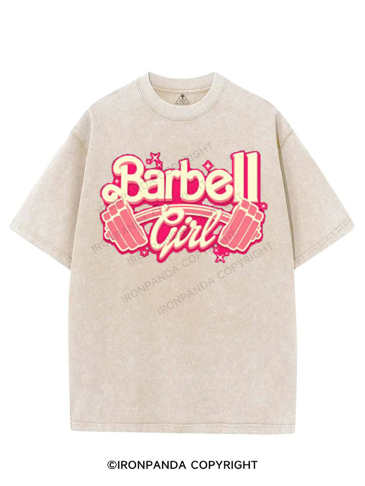 BARBELL GIRL VINTAGE GYM SHIRT