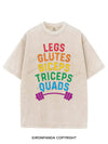 LEGS GLUTES BICEPS TRICEPS QUADS LGBTQ VINTAGE GYM SHIRT