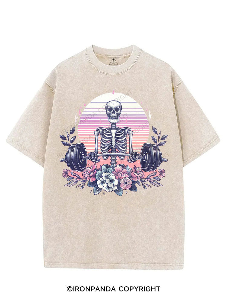 BLOOM WITH POWER VINTAGE GYM SHIRT
