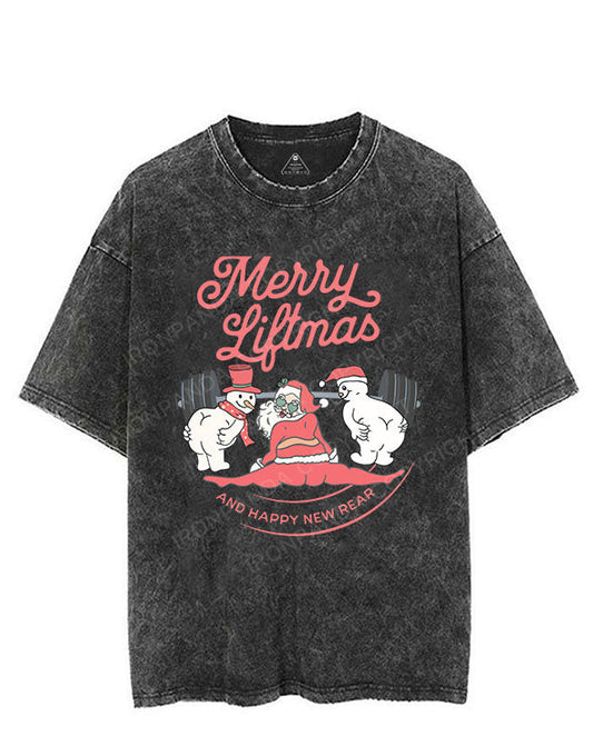 Merry Liftmas and Happy New Rear VINTAGE GYM SHIRT