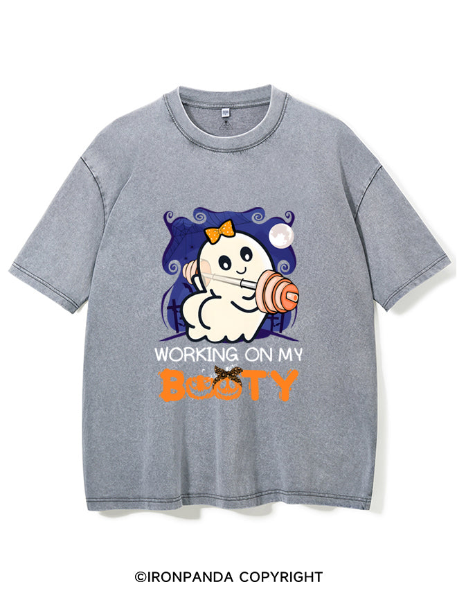 WORKING ON MY BOOTY VINTAGE GYM SHIRT