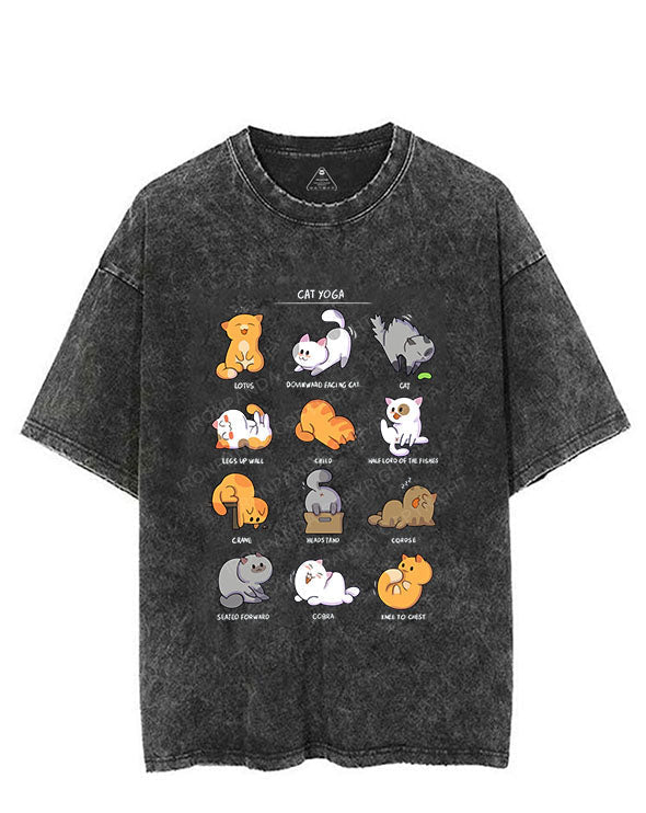 CAT YOGA VINTAGE GYM SHIRT